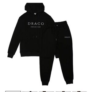 Draco Men Black Draco Collection 2 Piece Jogger Set Size Medium New in Packaging